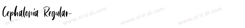 Cephalonia Regular字体转换